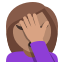:person_facepalming_tone3: 🤦🏽