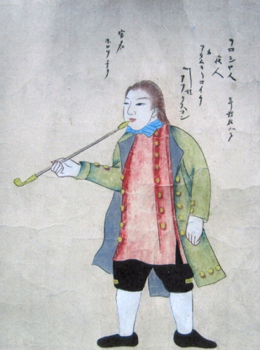 Адам Лаксман, рисунок японского художника 