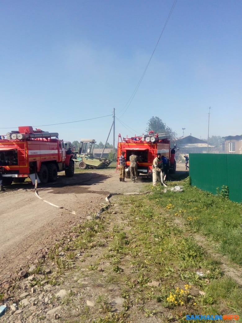 В селе Малиновка Поронайского района произошел серьезный пожар. Сахалин.Инфо