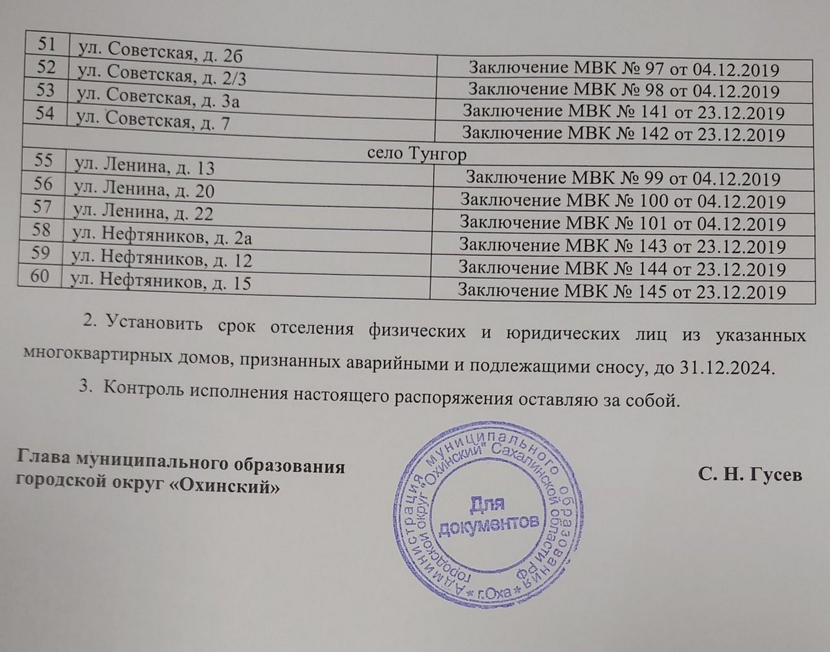 В Охе определились с аварийными домами, которые нужно снести. Сахалин.Инфо