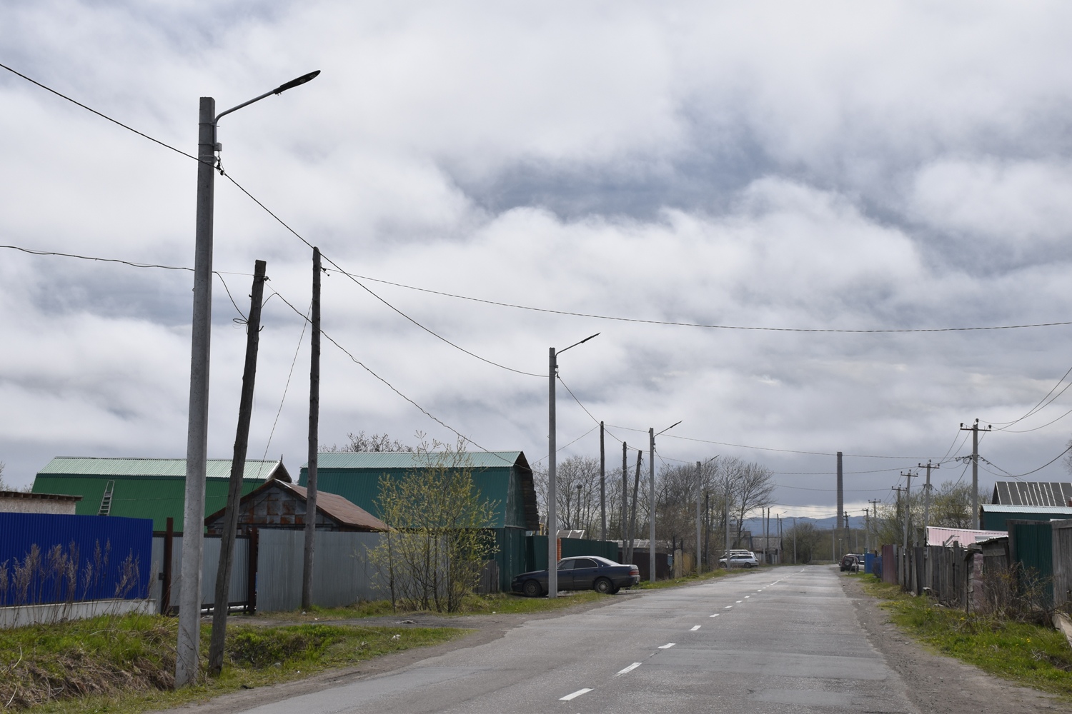 В Поронайском районе осветили полтора километра городских и сельских улиц.  Сахалин.Инфо