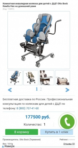 Пример комнатной коляски
