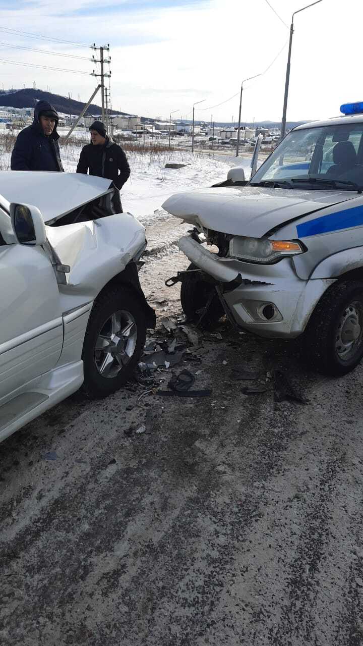 Двое полицейских пострадали в ДТП в Томаринском районе. Сахалин.Инфо