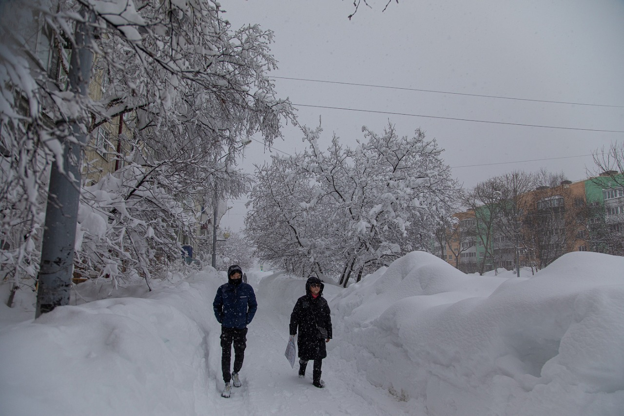 Погода в южно сахалинске в сентябре. Южно-Сахалинск снег. Снегопад на Сахалине сейчас. Сугробы на Сахалине. Снег на Курилах.