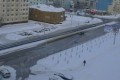 В Южно-Сахалинске затопило улицу Комсомольскую