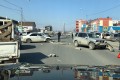 Легковушка и внедорожник столкнулись на улице Пуркаева в Южно-Сахалинске