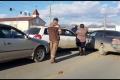 ДТП с участием четырех автомобилей собрало пробку на улице Сахалинской