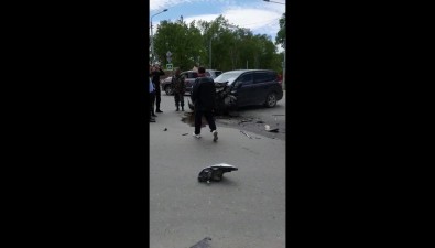 Серьезное ДТП произошло возле "Луча" в Южно-Сахалинске