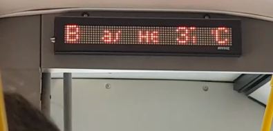 В муниципальных автобусах Южно-Сахалинска 37-градусная жара