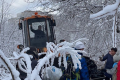 Снег не помешал волонтерам найти мусор на берегу реки Еланьки