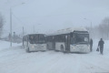 Застревающие автобусы блокируют дороги в Южно-Сахалинске и не только