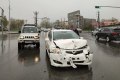В Южно-Сахалинске водитель не посмотрел на красный и устроил ДТП