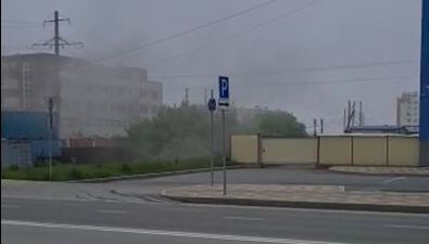 Южносахалинец заметил дым за поликлиникой №4