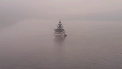 Яхта Nord российского миллиардера пришла в порт Корсакова