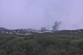 Вулкан Эбеко на Курилах утром выбросил два столба пепла