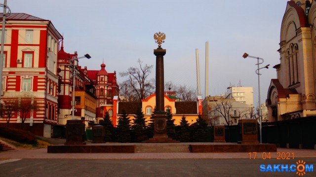 DSC00740
Стела «Город воинской славы» установлена на главной площади Владивостока на Светланской улице, рядом с памятником «Борцам за власть Советов на Дальнем Востоке», в нескольких сотнях метров от бухты Золотой Рог.
Просмотров: 57
Комментариев: 0